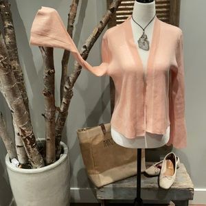 Peach bell sleeve sweater